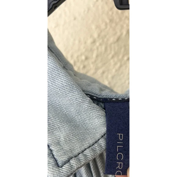 Pilcro Femme Smocked Blouse Milkmaid L Puff Sleeve Boho Western Festival Cottage - Picture 8 of 11